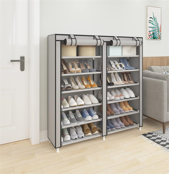 Shoe rack with cover